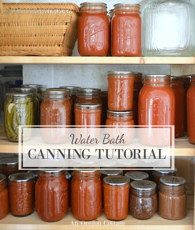 water bath canning instructions