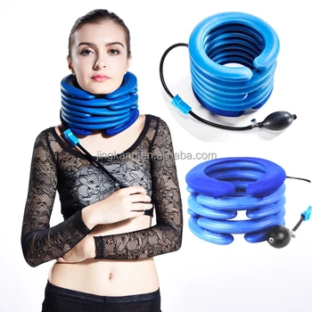 inflatable neck traction instructions