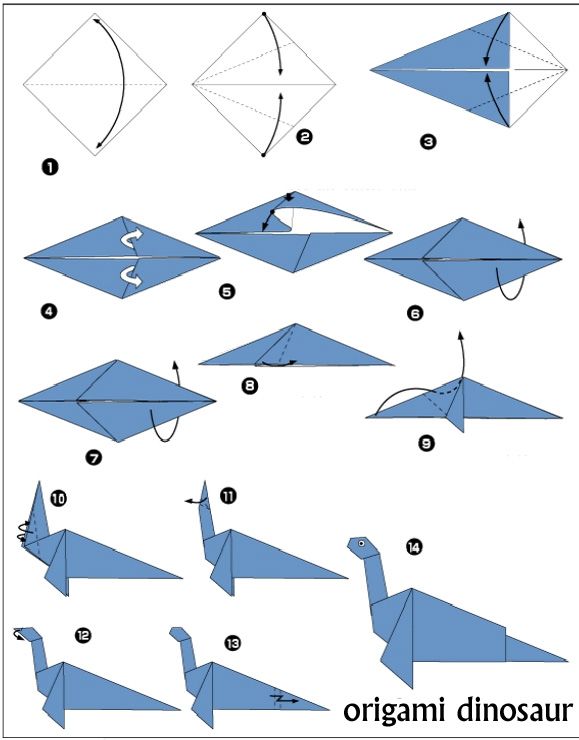 origami dragon step by step instructions