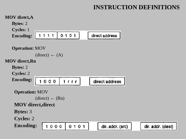 intel x86_64 instruction set
