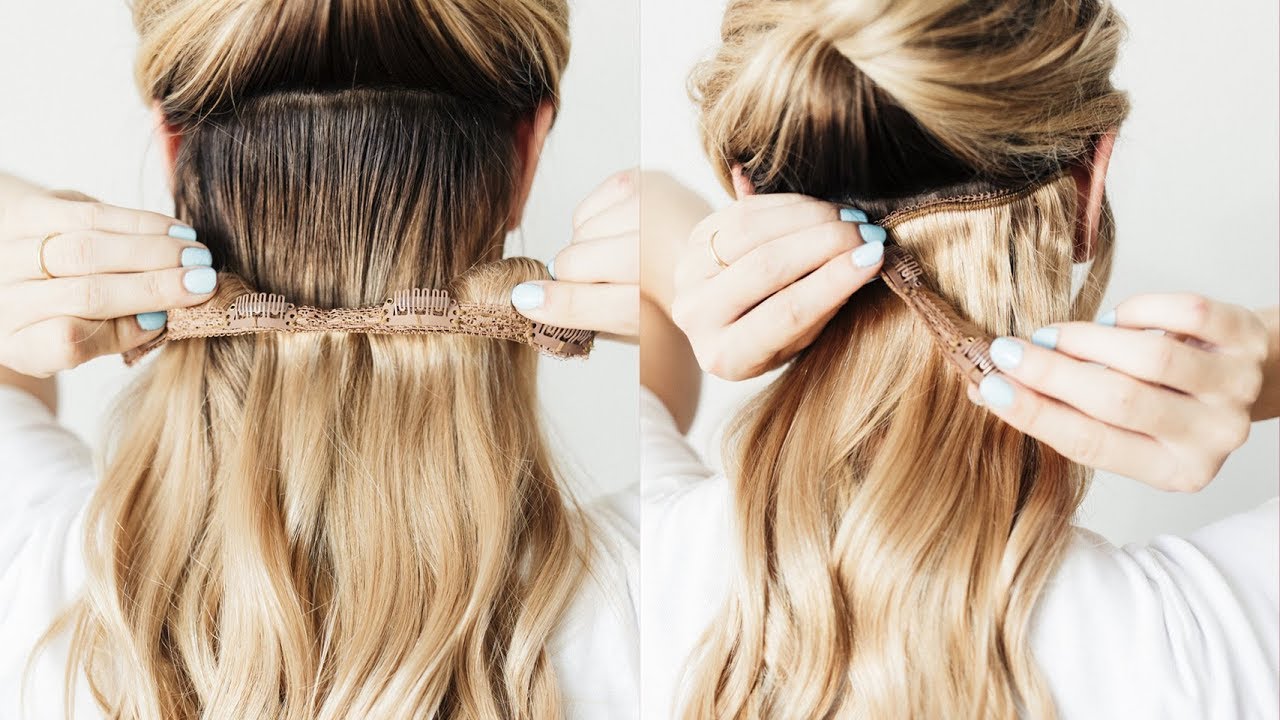 clip in hair extensions instructions