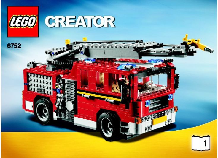 lego city fire truck instructions