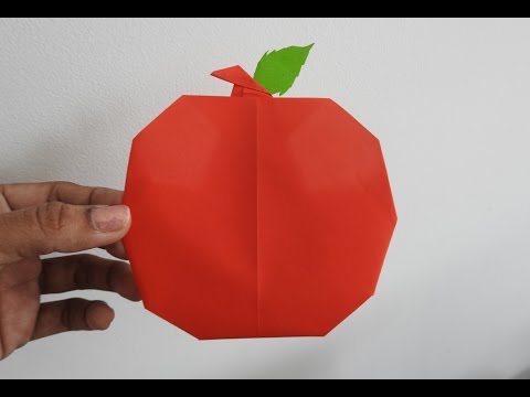 3d origami apple instructions