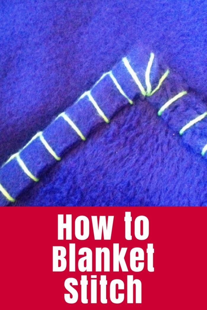 how to do blanket stitch instructions