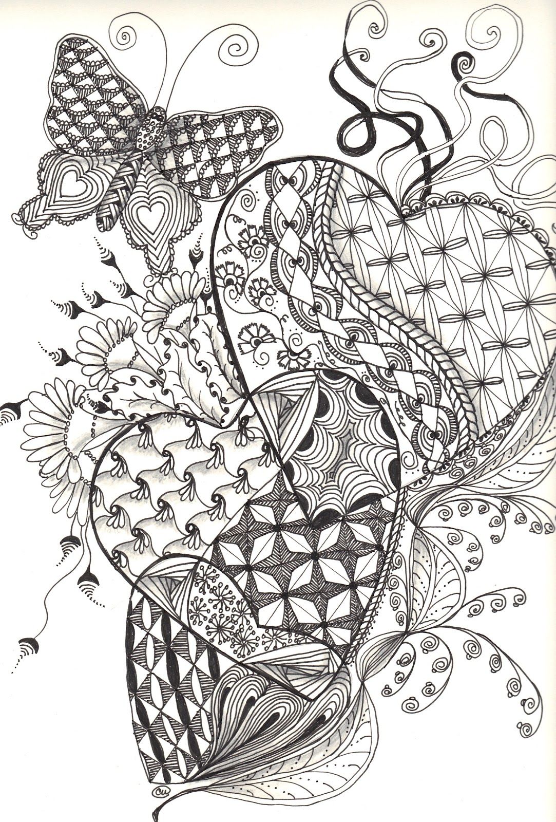 how to zentangle instructions