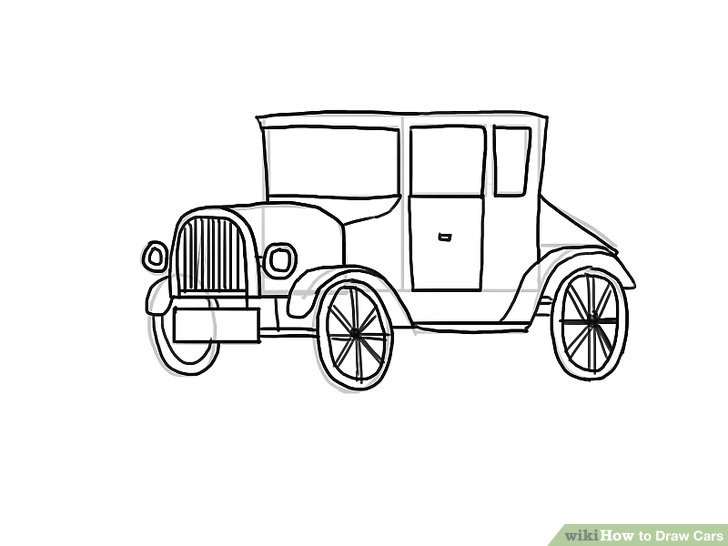 instructions how to draw a car