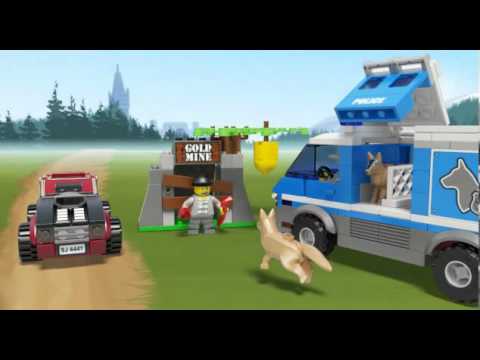 lego police dog van instructions