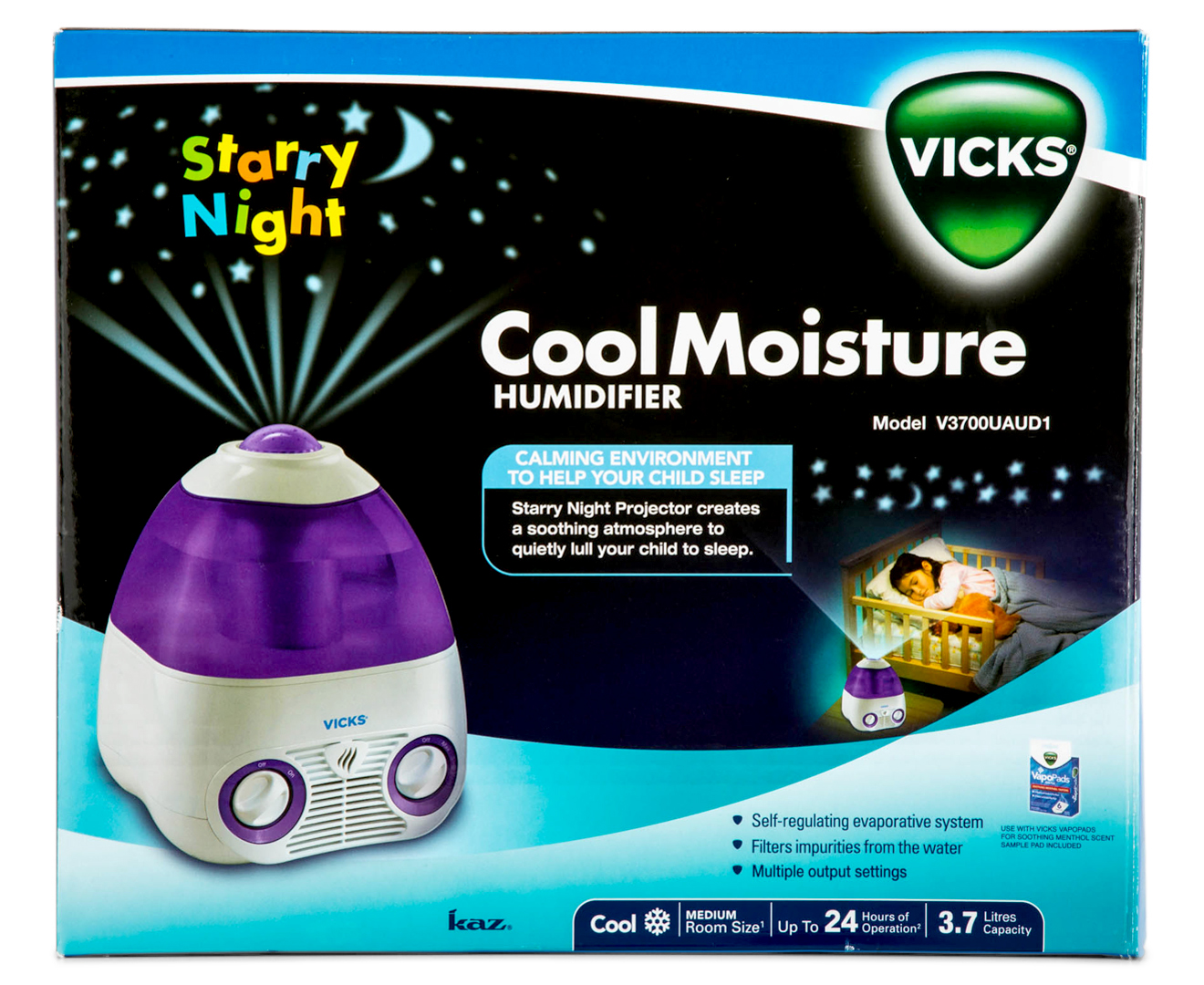 vicks starry night humidifier filter instructions
